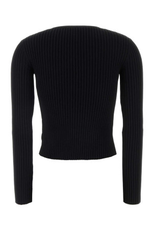 Black viscose blend cardigan Black LOEWE (S540Y16K97)