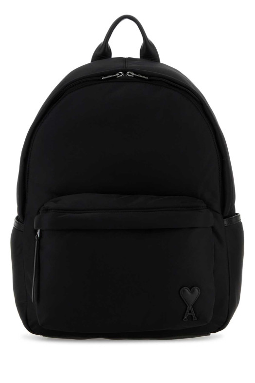 Black canvas backpack AMI (ULL728AW0001)