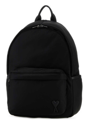 Black canvas backpack AMI (ULL728AW0001)