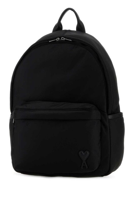 Black canvas backpack AMI (ULL728AW0001)