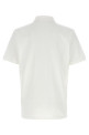 Поло с нашивкой с трехцветным логотипом, белого цвета MONCLER L10918A0003089A16034