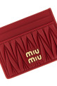 Картодержатель из мателассе-наппы, красный MIU MIU 5MC076AFPPF0011