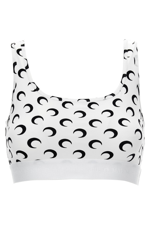 'Moon' sporty top Black-grey