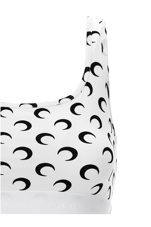 'Moon' sporty top Black-grey