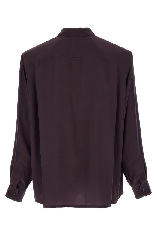 Viscose and silk shirt Purple