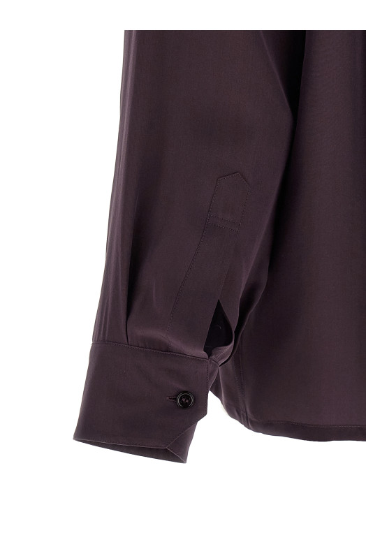 Viscose and silk shirt Purple