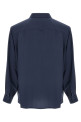 Viscose and silk shirt Blue