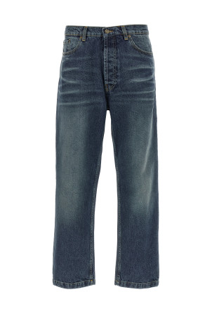 Джинсы с эффектом «стоун-вош», синие DENIMBLUMEDIOBLU