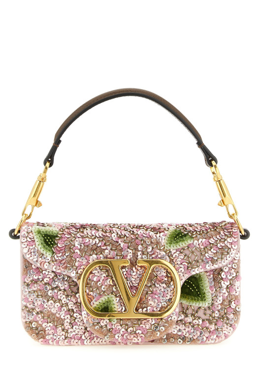 Маленькая сумка через плечо Valentino Garavani «Locò», розового цвета W0B0K53HVH0DU