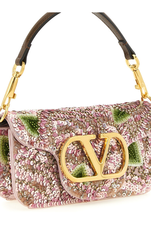 Маленькая сумка через плечо Valentino Garavani «Locò», розового цвета W0B0K53HVH0DU