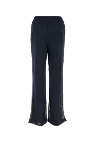 Navy blue polyester pant Blue SALVATORE FERRAGAMO (13I118793187)