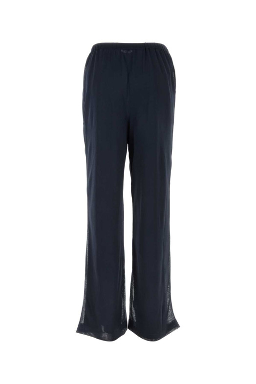 Темно-синие брюки из полиэстера Blue SALVATORE FERRAGAMO (13I118793187)