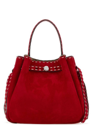 Червона замшева сумка-кошик Romy від TORY BURCH (183220)