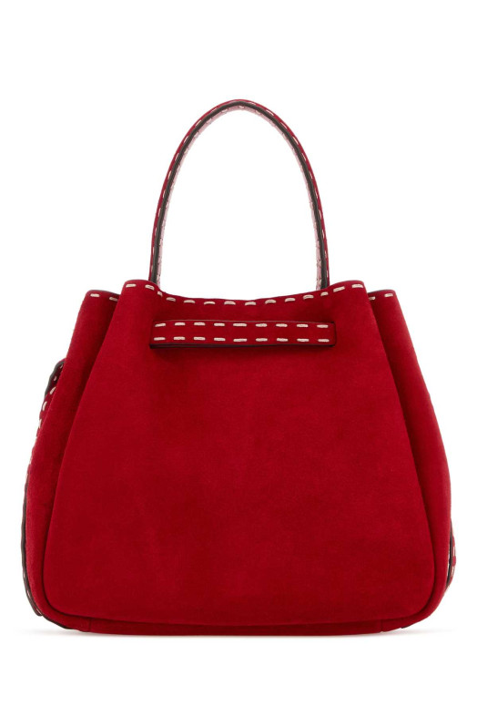 Red suede Romy bucket bag Red TORY BURCH (183220)