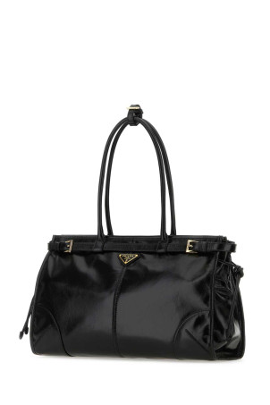 Black leather shoulder bag Black PRADA (1BA433VMOO2CYR)