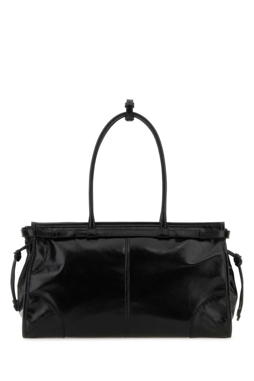 Black leather shoulder bag Black PRADA (1BA433VMOO2CYR)