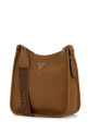 Кожаная сумка через плечо цвета карамели PRADA (1BC073V7NO2DKV)
