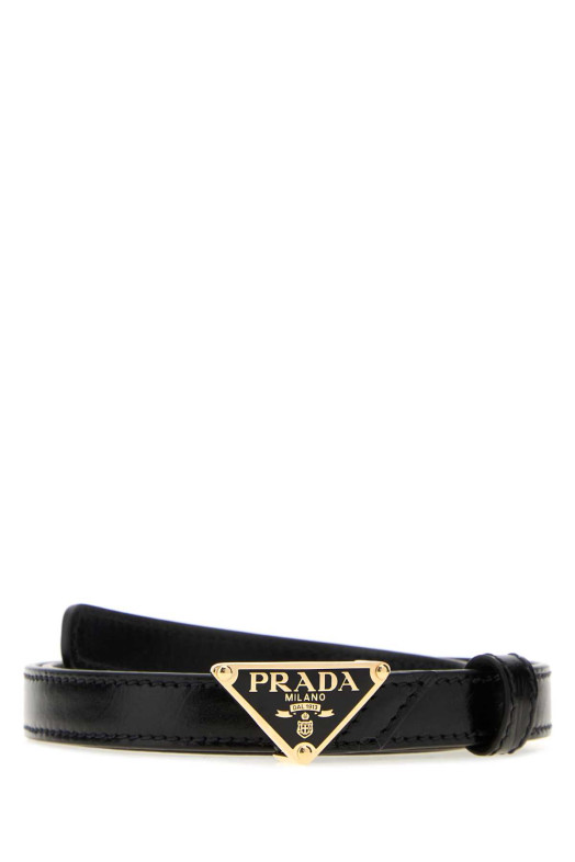 Black leather belt Black PRADA (1CC6212CYR)