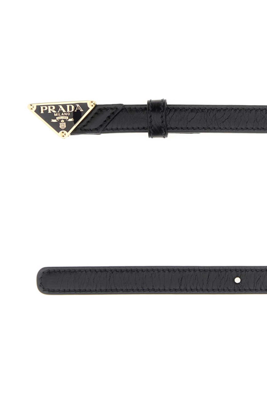 Black leather belt Black PRADA (1CC6212CYR)