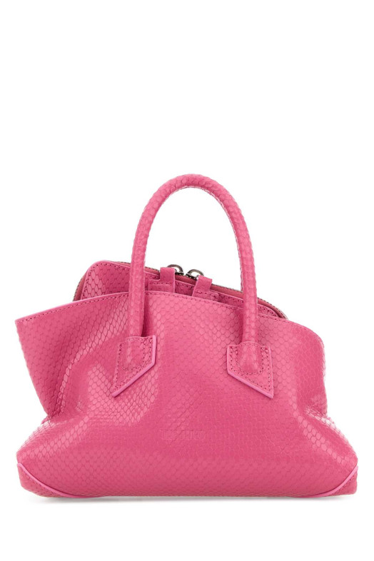 Мини-сумка La Passeggiata из кожи фуксии от THE ATTICO (260WAH00063LBT003PR)