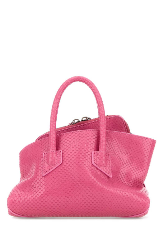 Мини-сумка La Passeggiata из кожи фуксии от THE ATTICO (260WAH00063LBT003PR)