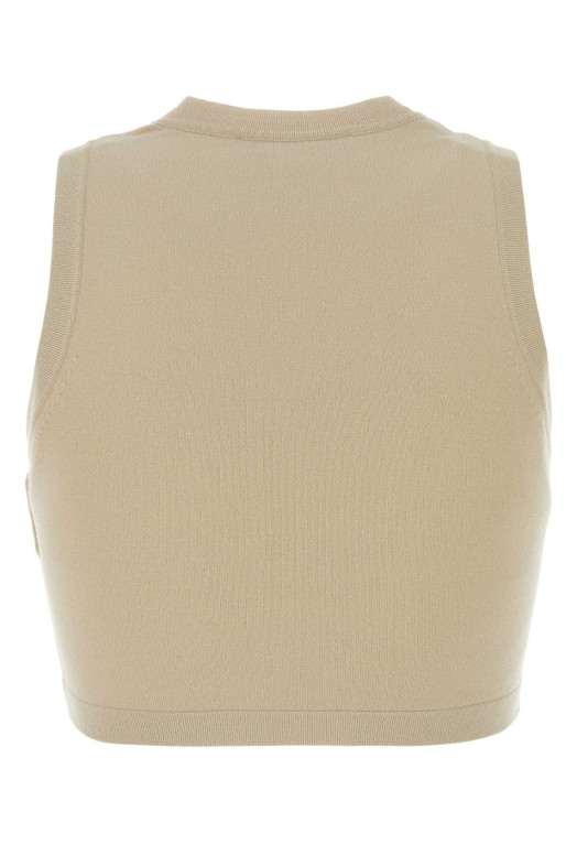 Sand knit Bombo crop-top WEEKEND (2615361023600)