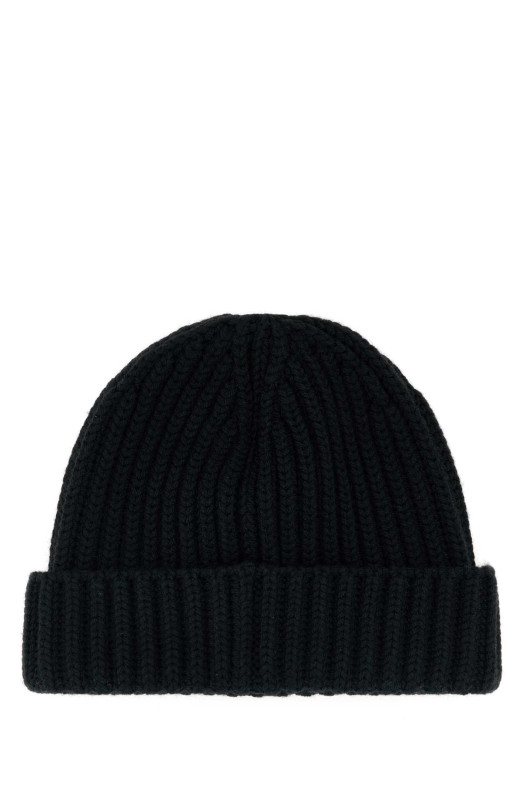Black wool beanie hat Black PRADA (2HC3902DZL)