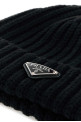 Black wool beanie hat Black PRADA (2HC3902DZL)