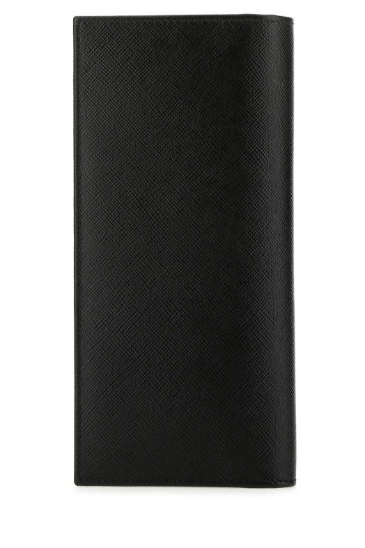Black leather wallet Black PRADA (2MV836QHH)
