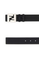 Black leather reversible belt FENDI (7C0556AQWH)