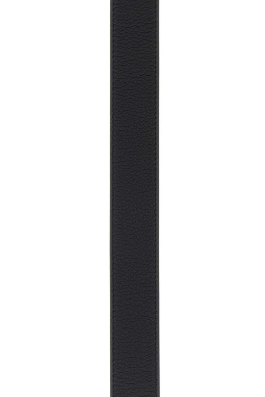 Black leather reversible belt FENDI (7C0556AQWH)