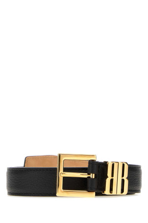 Black leather BB Editor belt Black BALENCIAGA (8468752AB4J)