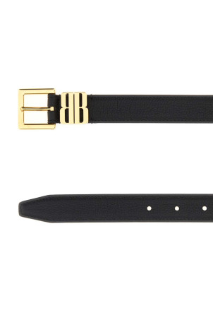 Black leather BB Editor belt Black BALENCIAGA (8468752AB4J)