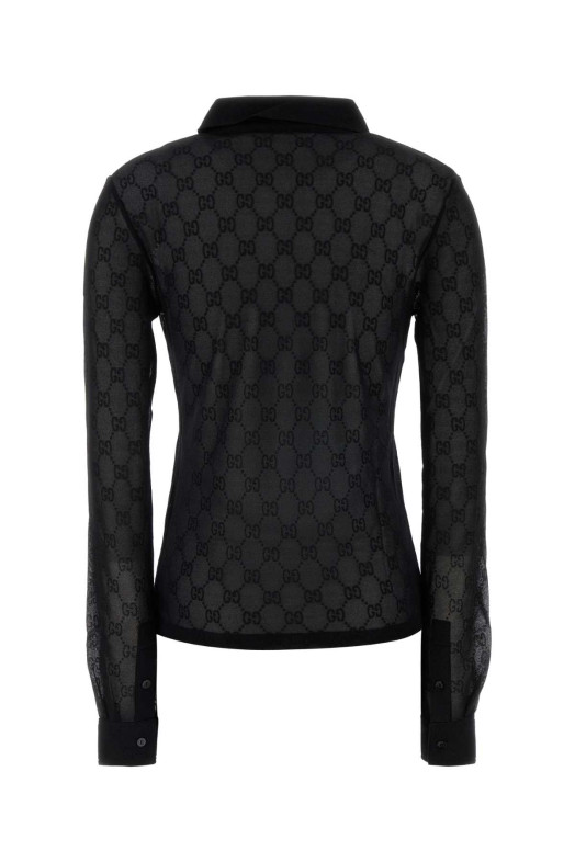 Black GG jersey shirt Black GUCCI (847852XJHMS)