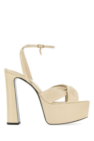 Sand leather Franciane sandals SAINT LAURENT (869730AAEHF)