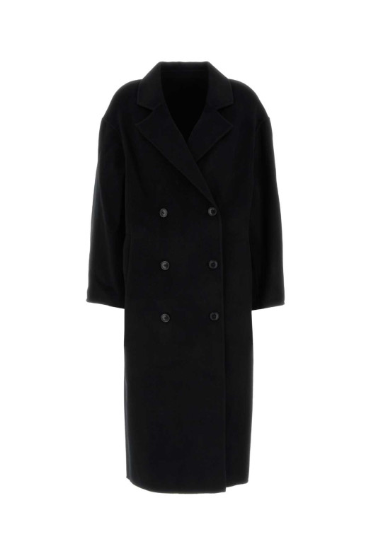 Black wool blend Borneo coat Black LOULOU DE SAISON (BORNEOLDS)