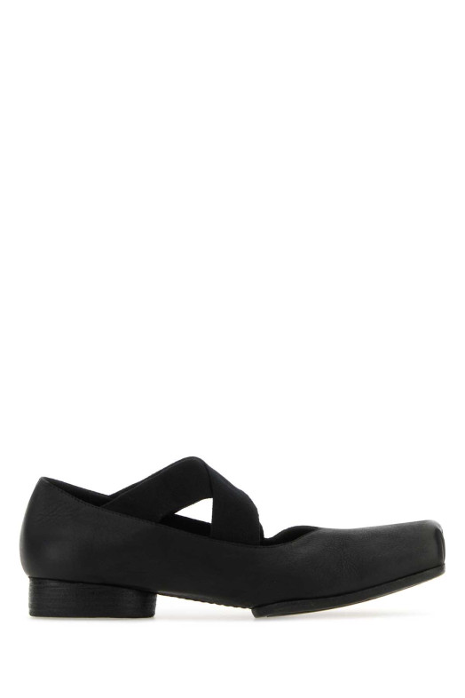 Black leather ballerinas UMA WANG (US9001)