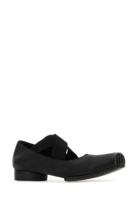 Black leather ballerinas UMA WANG (US9001)