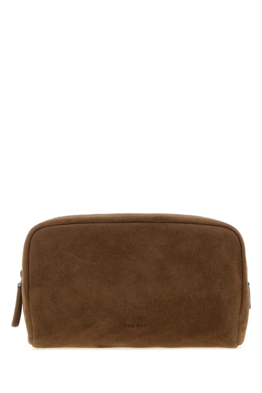 Brown suede Astra beauty case THE ROW (W2009L665)