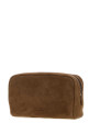 Brown suede Astra beauty case THE ROW (W2009L665)