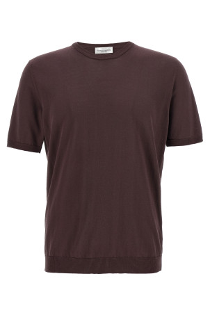 Хлопковый свитер фиолетового цвета ROBERTO COLLINA 261MYA1002137