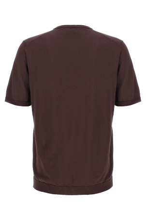 Хлопковый свитер фиолетового цвета ROBERTO COLLINA 261MYA1002137