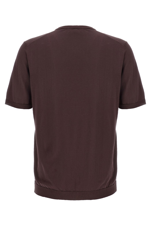 Хлопковый свитер фиолетового цвета ROBERTO COLLINA 261MYA1002137