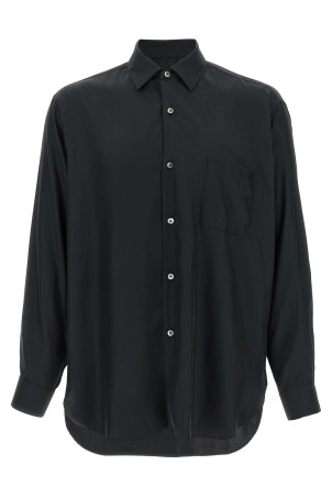 Рубашка из твила, черная ST1459BLACK