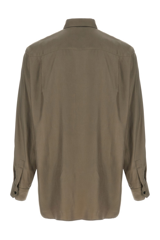 Рубашка из твила, серая ST1459TAUPE