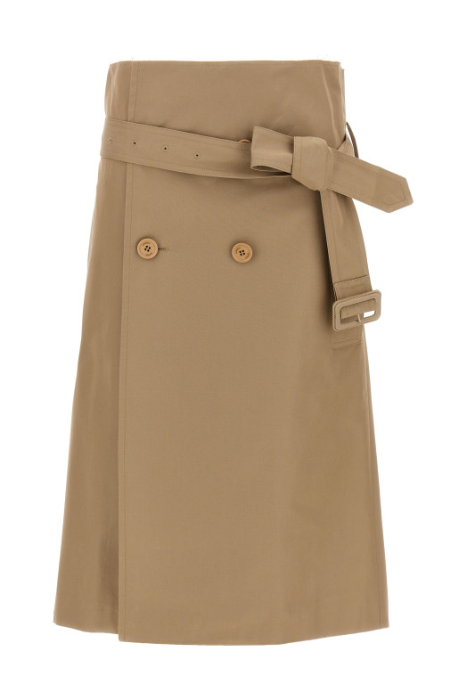 'Deconstructed Trenchcoat' skirt Beige