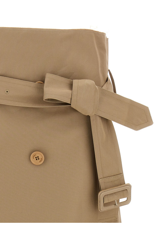 'Deconstructed Trenchcoat' skirt Beige