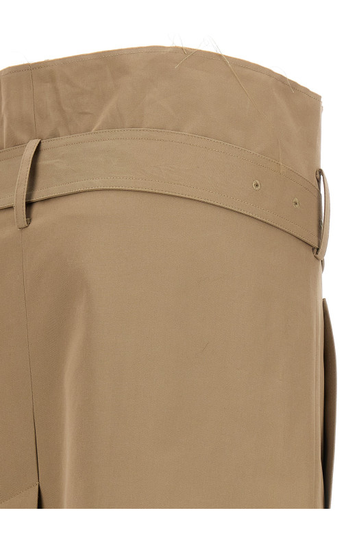 'Deconstructed Trenchcoat' skirt Beige