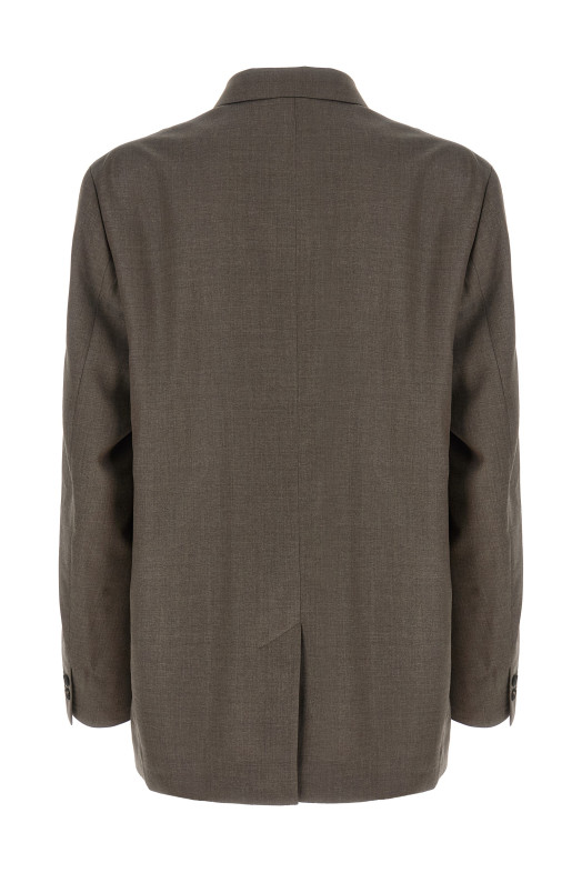 Extra fine wool blazer Gray