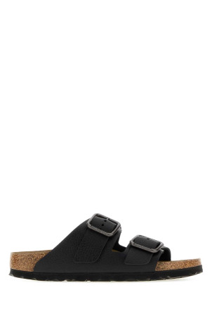 Black leather Arizona slippers Black BIRKENSTOCK (1030707)